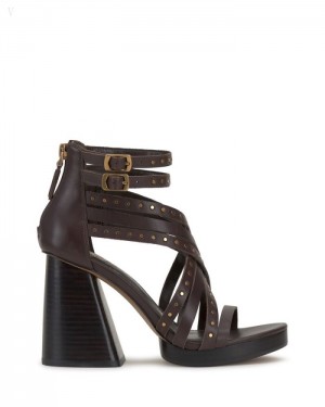 Vince Camuto Nanthie Sandal Root Beer | OZHX8403